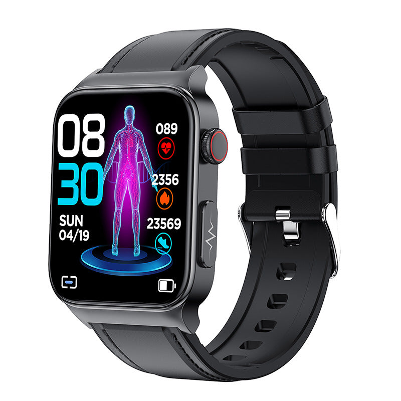 2022 E500 Smart Blood Sugar Watch with ECG & PPG
