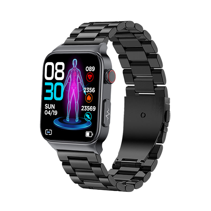 2022 E500 Smart Blood Sugar Watch with ECG & PPG