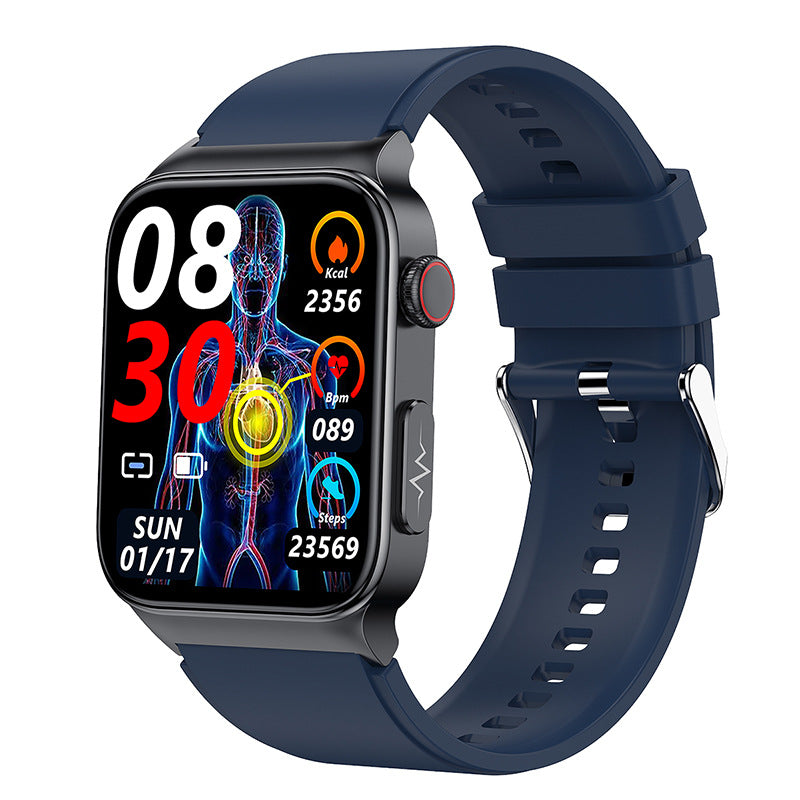 2022 E500 Smart Blood Sugar Watch with ECG & PPG