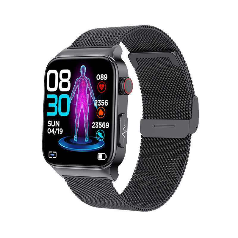 2022 E500 Smart Blood Sugar Watch with ECG & PPG