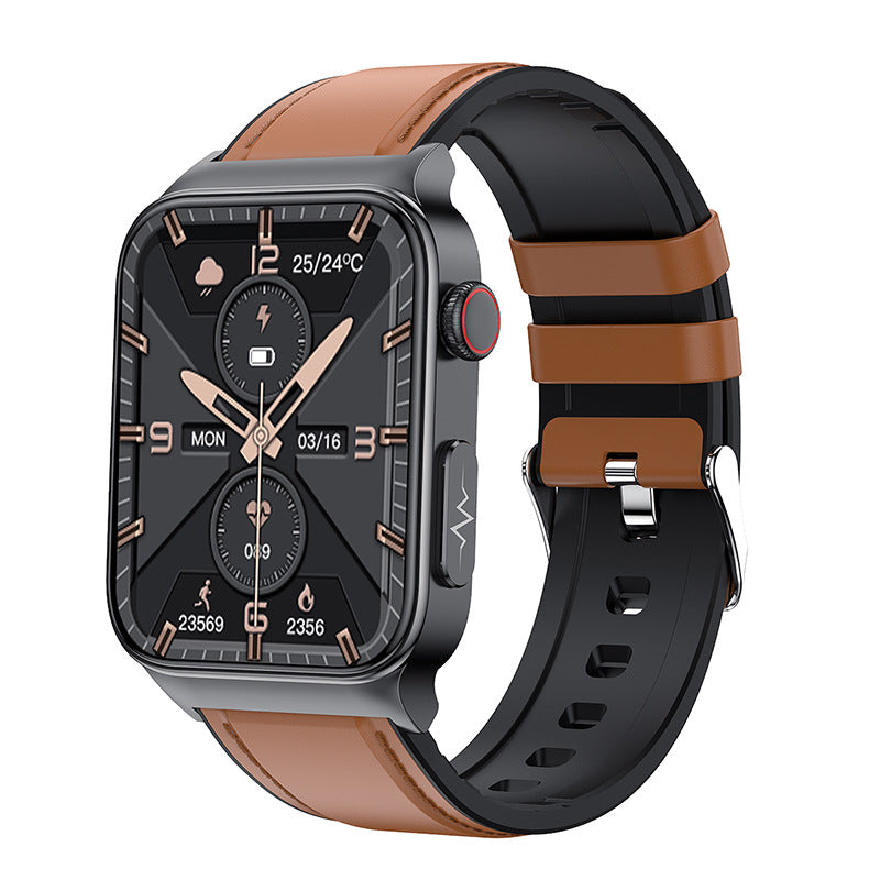 2022 E500 Smart Blood Sugar Watch with ECG & PPG